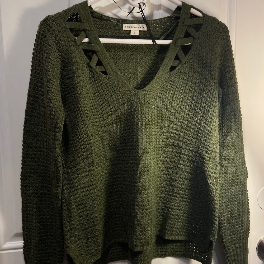 Aeropostale Olive Green Sweater